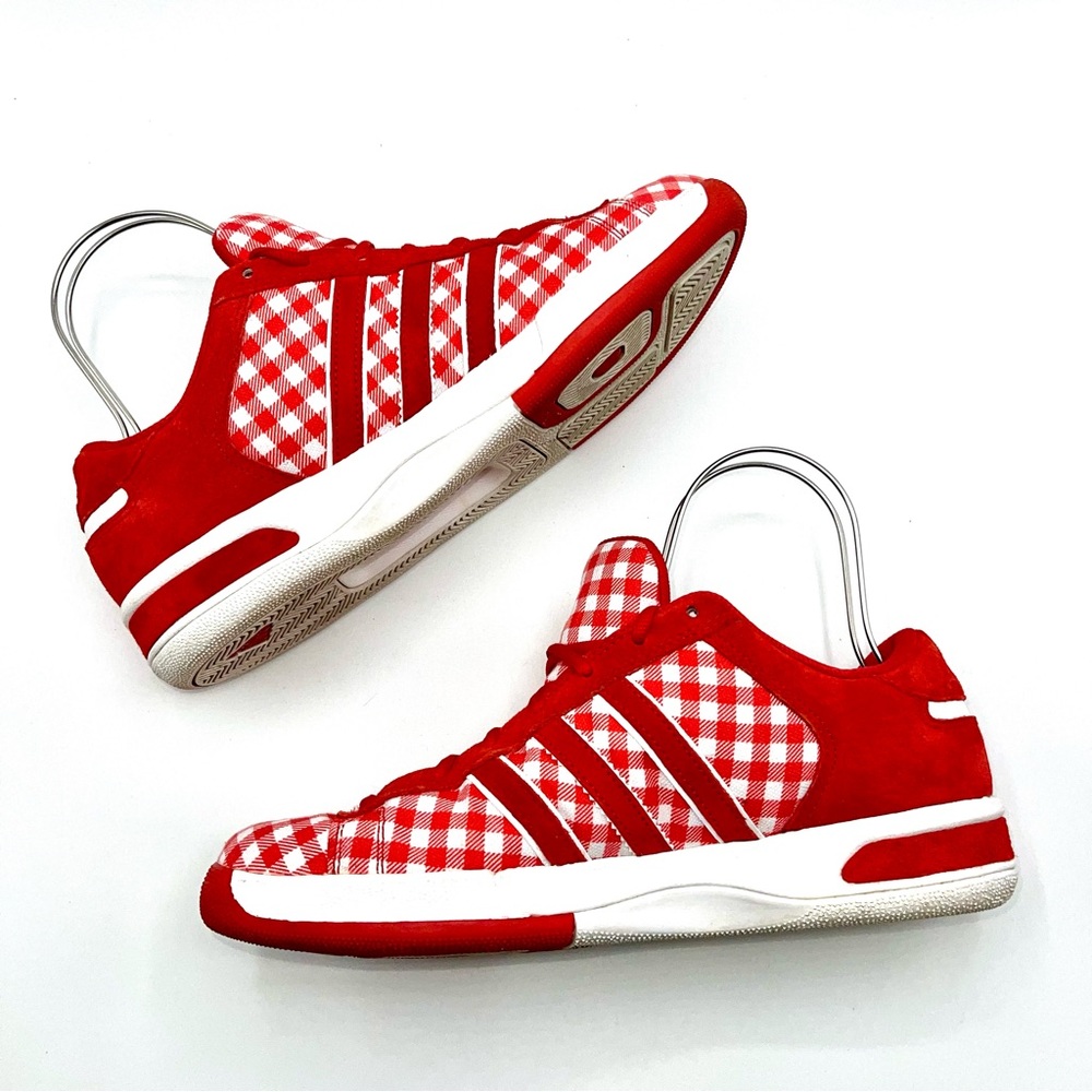 Adidas Red & White Gingham Checkered 2007 - Picture 5 of 10